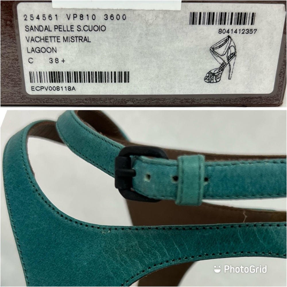 BOTTEGA VENETA Intrecciato Leather Sandal Shoes  EU 38.5 / US 8.5  New in Box - Picture 11 of 12